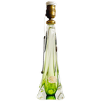 Mid-century Tafellamp Kristal Groen Val Saint Lambert 1950’s thumbnail 1