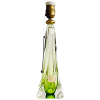 Mid-century Tafellamp Kristal Groen Val Saint Lambert 1950’s