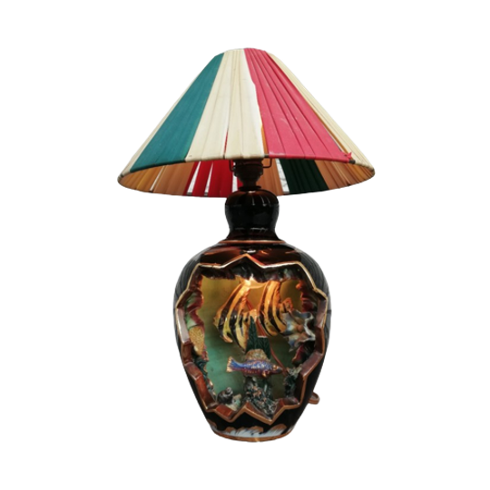 Porseleinen Lamp Met Zeeleven 1