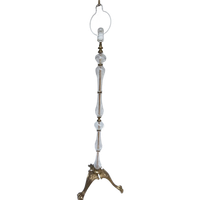 Vintage Staande Schemerlamp/ Vloerlamp Met Venetiaans Glas