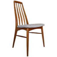 Zes Deens Vintage Houten Eetkamerstoelen Koefoed Hornslet