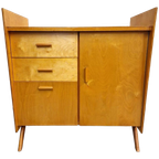 50's Vintage Commode Berkenhout Kast Dressoir Jaren 50 thumbnail 1