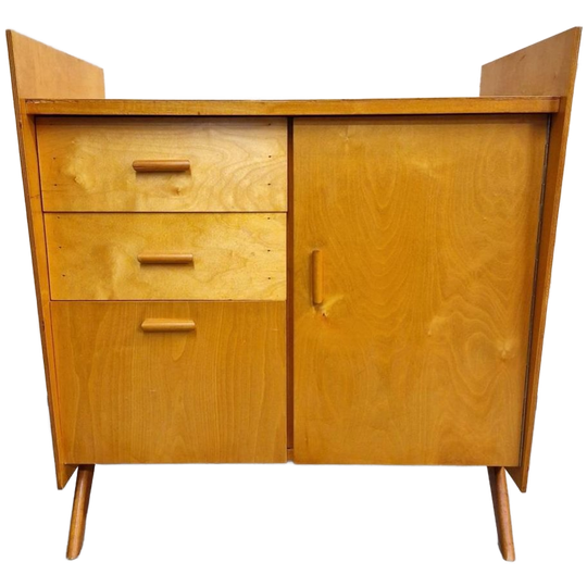 50's Vintage Commode Berkenhout Kast Dressoir Jaren 50 1