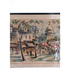 Marius Girard, Aquarel, Parisian Chic Gesigneerd. 1960. thumbnail 1