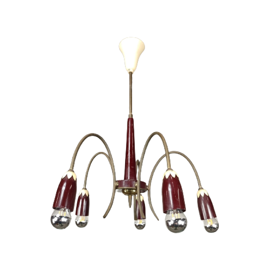 Vintage Hanglamp 5 Armen 1