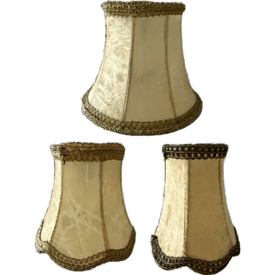 3 X Prachtige Vintage Papyrus Lampenkappen In Verschillende Maten 1