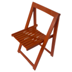 Aldo Jacober - Folding Chair Model ‘Trieste’ - Bazzani Italy - Orange - Multiple In Stock thumbnail 1
