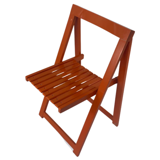 Aldo Jacober - Folding Chair Model ‘trieste’ - Bazzani Italy - Orange - Multiple In Stock 1