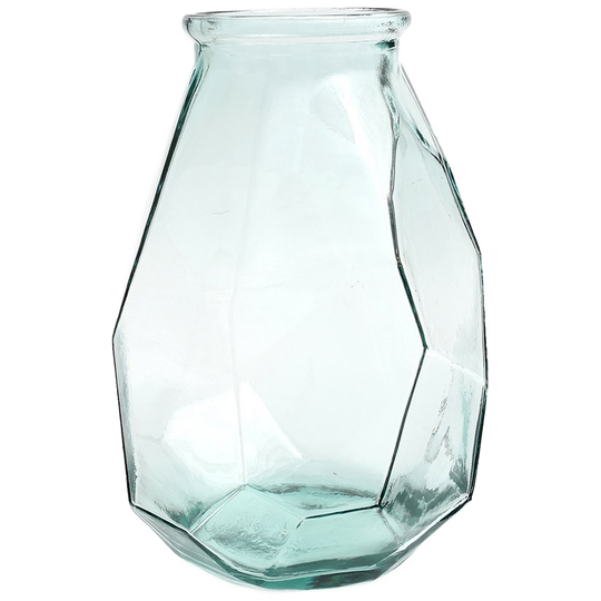 Bazar Bizar | De Long Origami Vaas - Blauw 1