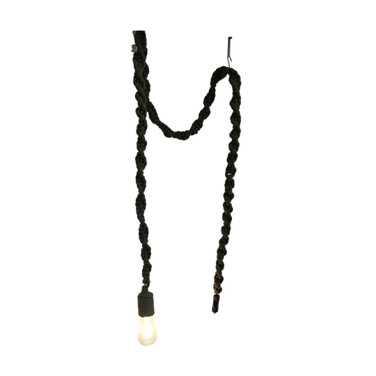 Groene Macrame Snoerlamp 1