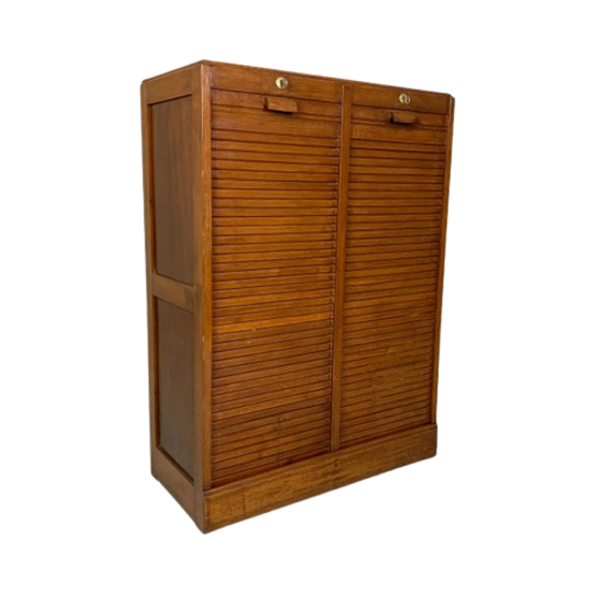 Eiken Rolluikkast Met 2 Luiken, 121 Cm Hoog 1