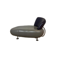 Leolux Kikko Fauteuil - Chaise Longue - Taupe - Grijs -Paars