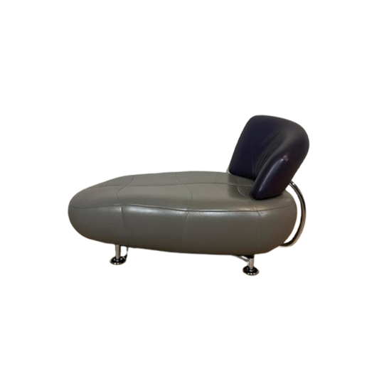 Leolux Kikko Fauteuil - Chaise Longue - Taupe - Grijs -Paars 1