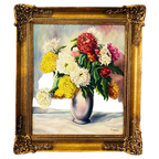 Vintage Kleurrijk Bloemenschilderij Barok thumbnail 1