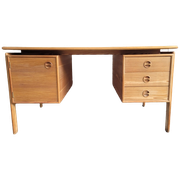 Zeldzame Pine Wood Desk - Arne Vodder Voor Gv Møbler