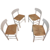 Set Of 4 Fredericia J39 Diner Chairs