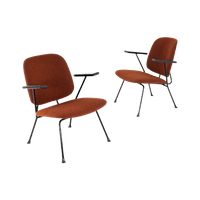 Gijs van der Sluis Fauteuil No 12 Vintage Opnieuw Gestoffeerd | 2 Stuks Op Voorraad