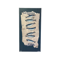 Schilderij Sardientjes Le Figaro