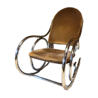 Thonet Chrome-stalen Schommelstoel thumbnail 1