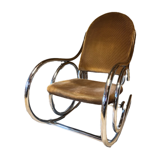 Thonet Chrome-stalen Schommelstoel 1