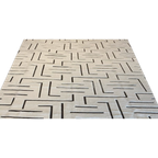 Black And Cream High Pile Carpet thumbnail 1