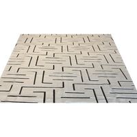 Black And Cream High Pile Carpet