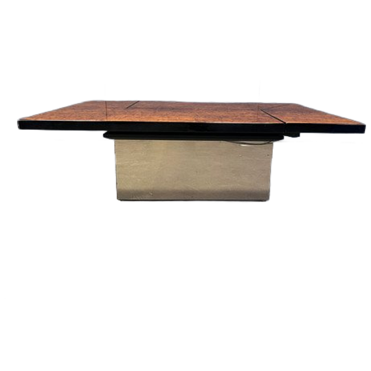 Vintage Burl Wood Coffee Table By Paul Michel, 1970s 1