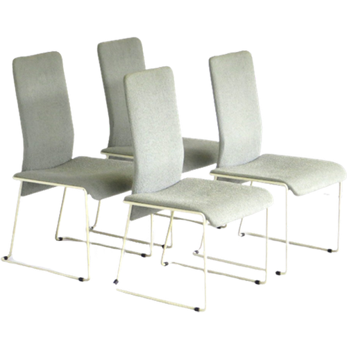 Set Van 4 Vintage Post Modern “High Back Dining Chairs” Eetkamerstoelen