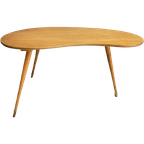 Wood Kidney Shape Table 1960S thumbnail 1