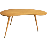 Wood Kidney Shape Table 1960S