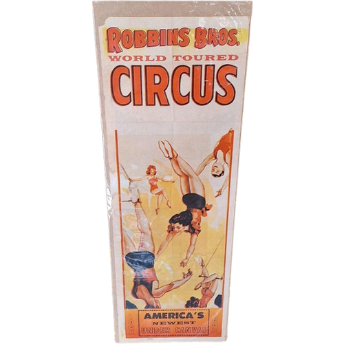 Vintage Circus Poster, Usa, Robbins Bros., Origineel 1965🤡