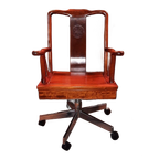 2 Mahonie Bureaustoelen thumbnail 1