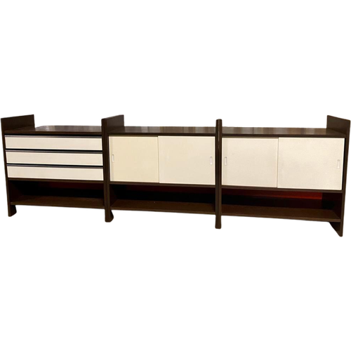 Vintage Wandkast, Dressoir. Modulaire Delen. Poul Cadovius.