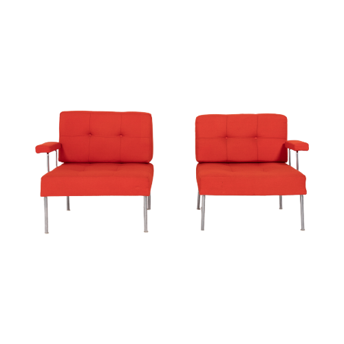 1960’S Pair Of ‘Revolt’ Chairs By Poul Cadovius For France & Son, Denmark