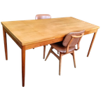 Vintage, Jaren '60 Uitschuifbare Eettafel thumbnail 1