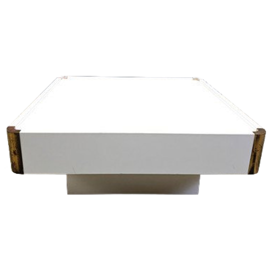 Vintage Coffee Table Attributed To Willy Rizzo, 1970s 1