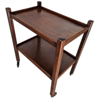 Vintage Trolley Donker Hout, 1960s
