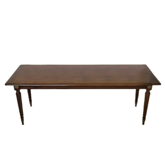 Vintage Salontafel Met Messing Details 1