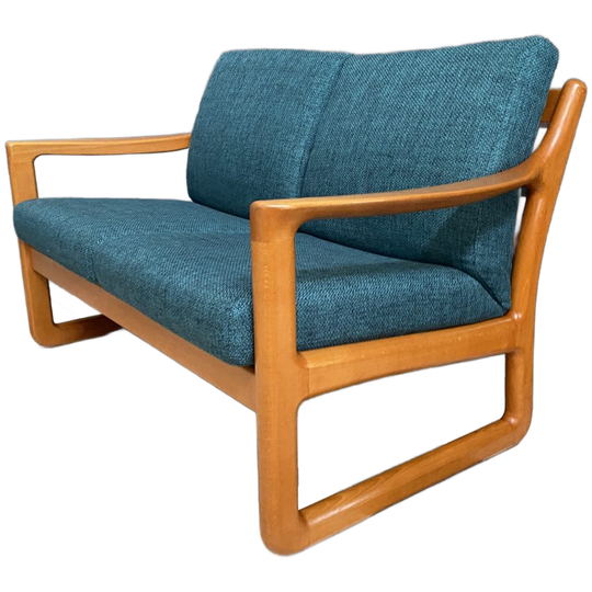 Cfc Silkeborg 2 Seat Sofa By Johannes Andersen New Green Upholstery 1960s 1