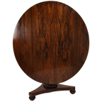 Uitstekende Kwaliteit 19E-Eeuwse Willem Iv Palissander Ontbijttafel Met Kantelblad – Ca. 1820 thumbnail 1