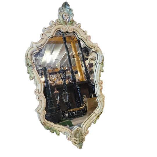 Antieke Italiaanse Keramische Spiegel 1