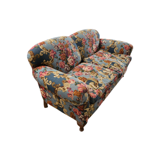 " Howard & Sons " Floral Sofa Stunning Condition Weighty Sofa 100 Kg Flora Sofa 1
