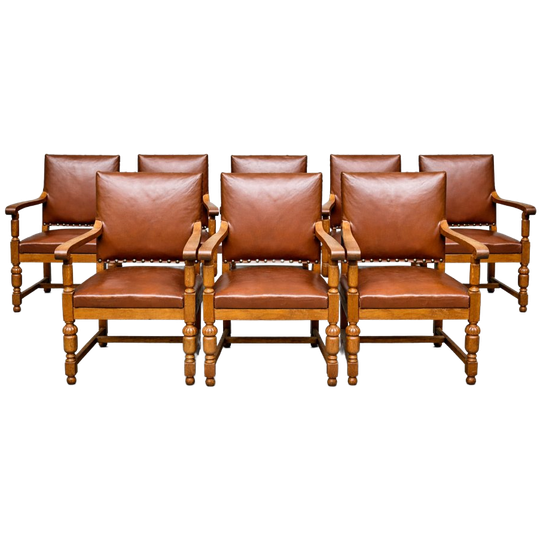 Set Van 8 Fauteuils In Renaissancestijl. 1