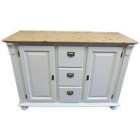 Prachtig Wit Landelijk Dressoir 135 Cm