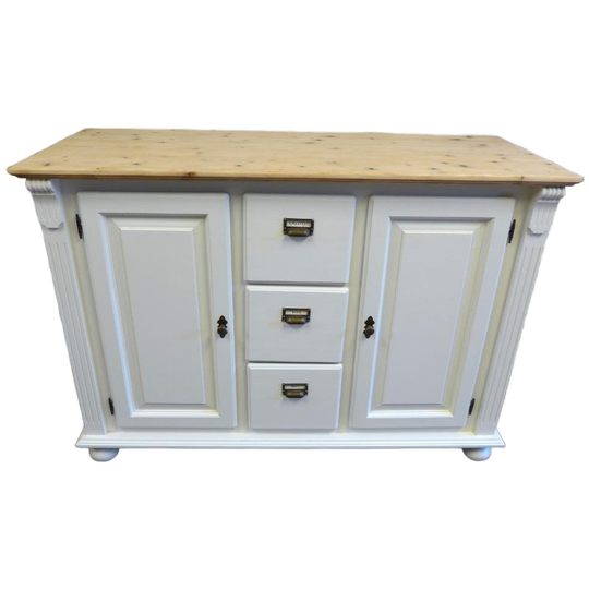 Prachtig Wit Landelijk Dressoir 135 Cm 1