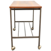 Vintage Sidetable Bijzettafel Op Wieltjes