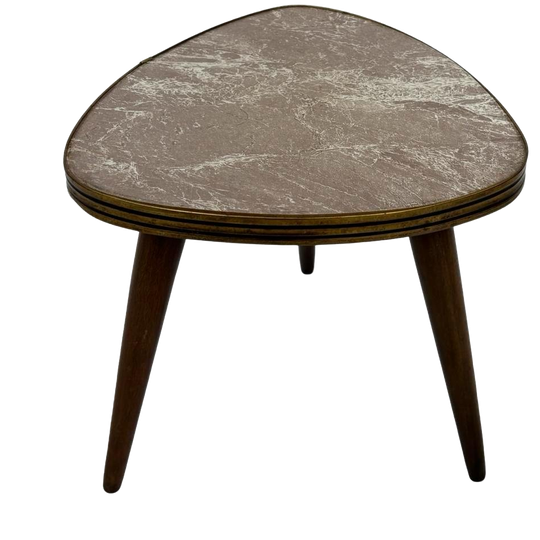 Vintage Plantentafeltje Bijzettafel Driepoot Jaren 60 Design 1