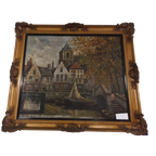 Nederlands Stadsaanzicht Johannes Karel Leurs (1865-1938) thumbnail 1