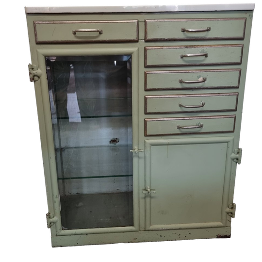 Zware Frans Art Deco Tandarts Kast, Jaren 20/30 1