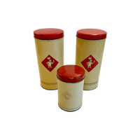 3X Vintage Bolletje Beschuit Blikken